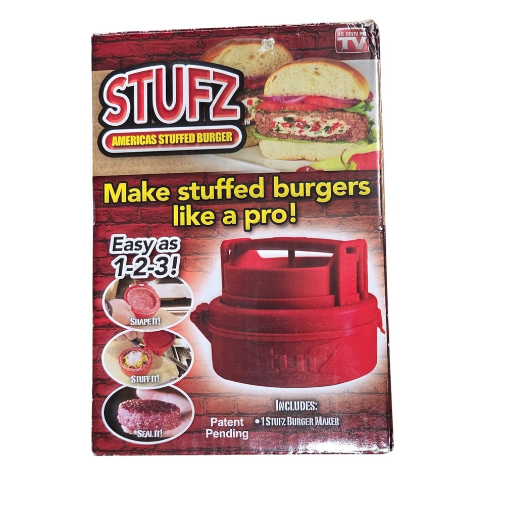 Stufz Americas Stuffed Burger Maker Patty Press Chicken Hamburger As Seen On TV